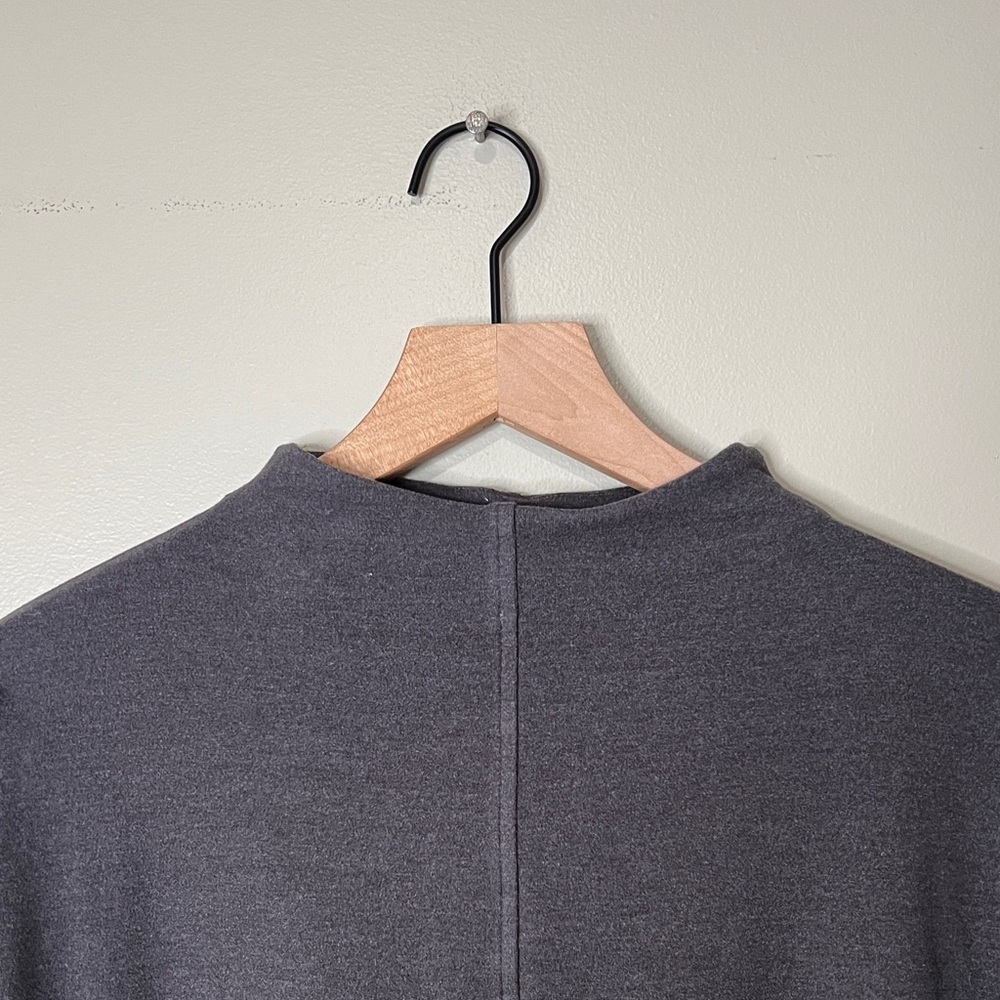 J. Jill Mock Neck Gray Sweater Womens XS Rayon Blend - Picture 2 of 6